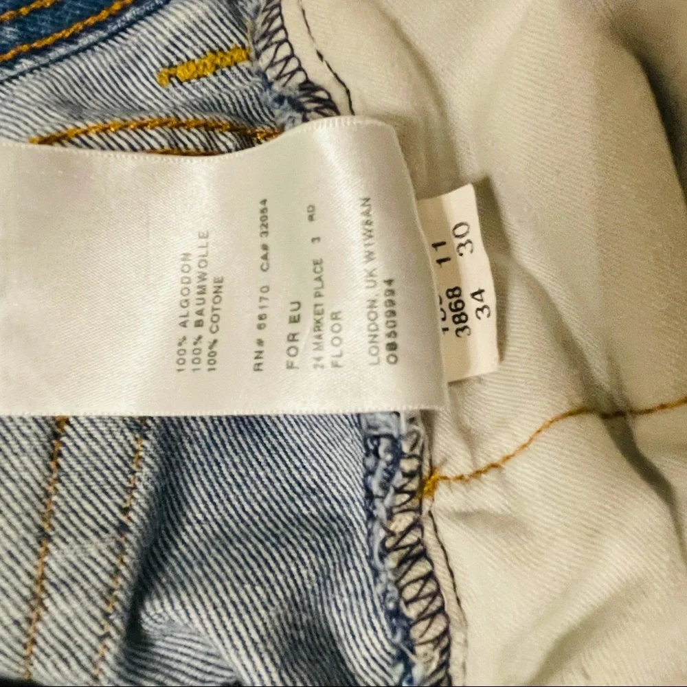 BDG STRAIGHT CUT OFF Crispin Washed Relaxed Jeans Size 34/30